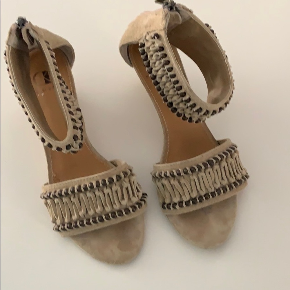 Kelsi Dagger leather studded small wedge